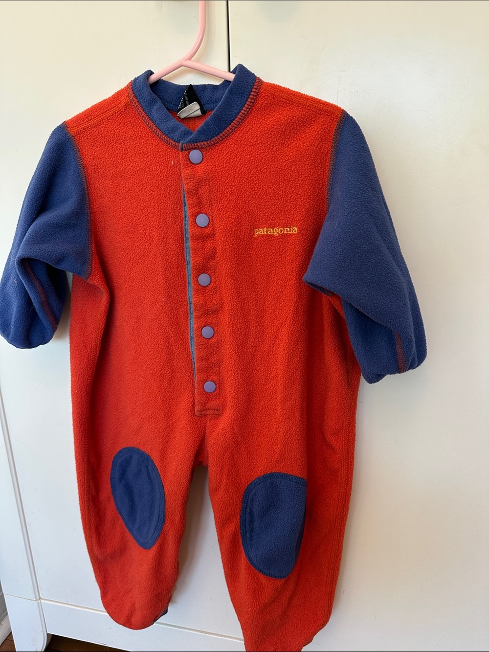 Vintage Patagonia fleece onesie